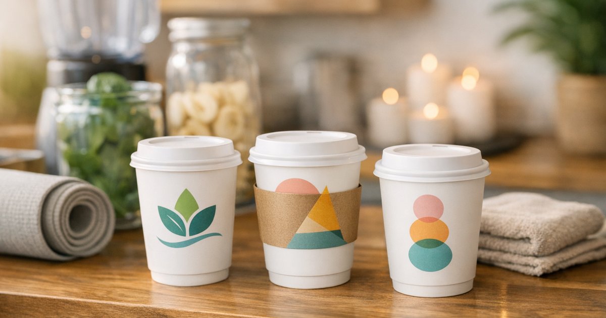 Branded Coffee Cups for Gyms, Studios & Wellness Centres