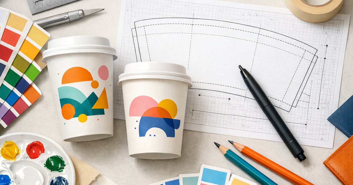 How to Design Artwork for Custom Coffee Cups (Templates Included)