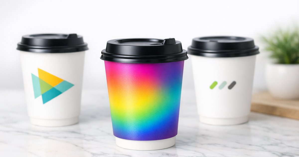 Full Colour vs Single Colour Printing on Coffee Cups