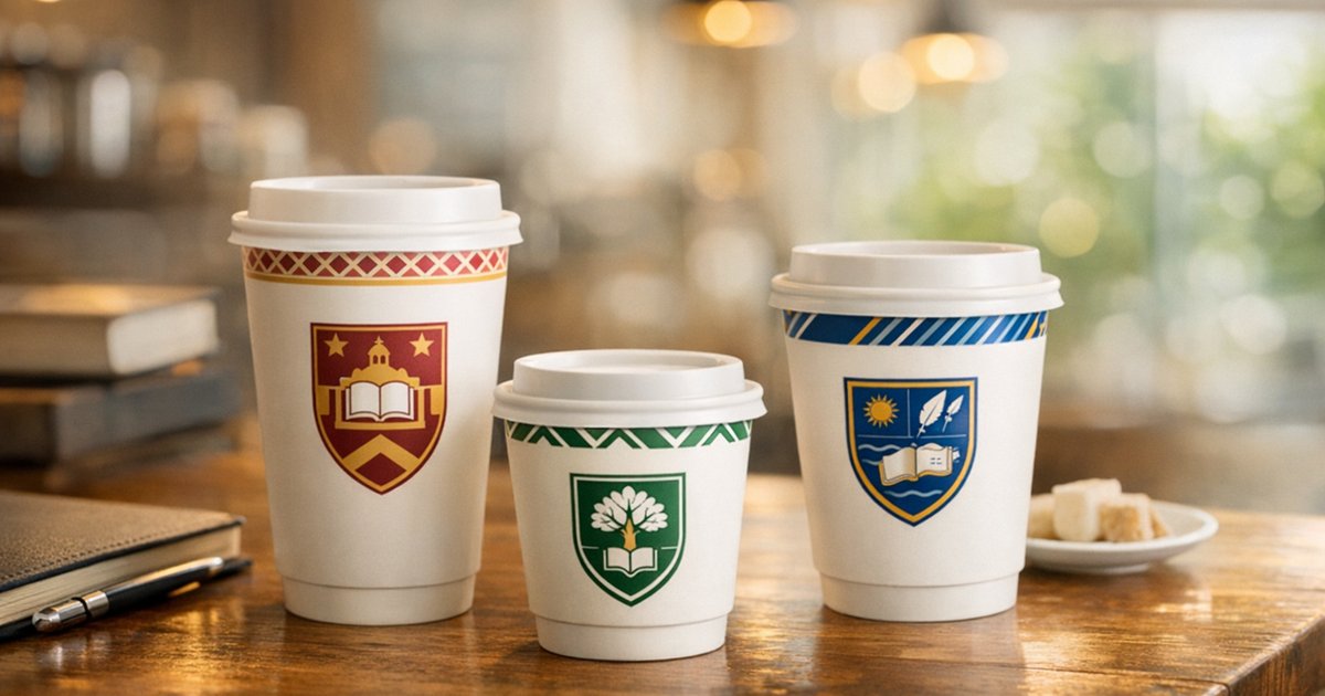 University & School Branded Coffee Cups